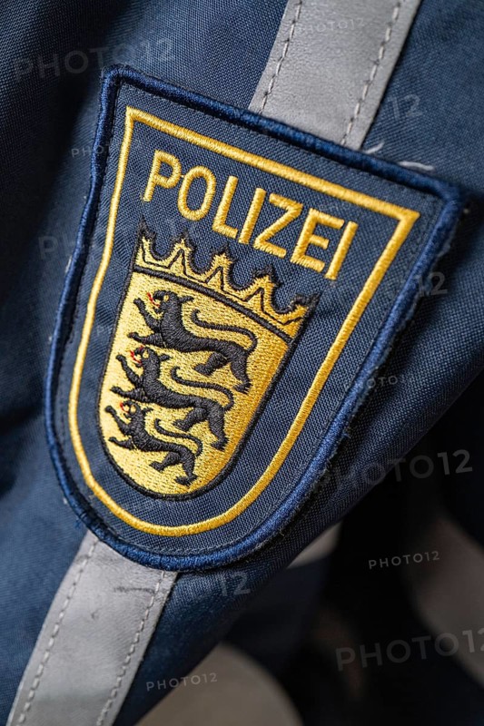 Police badge, police Baden-Württemberg, patch, coat of arms, Baden-Württemnberg, Germany