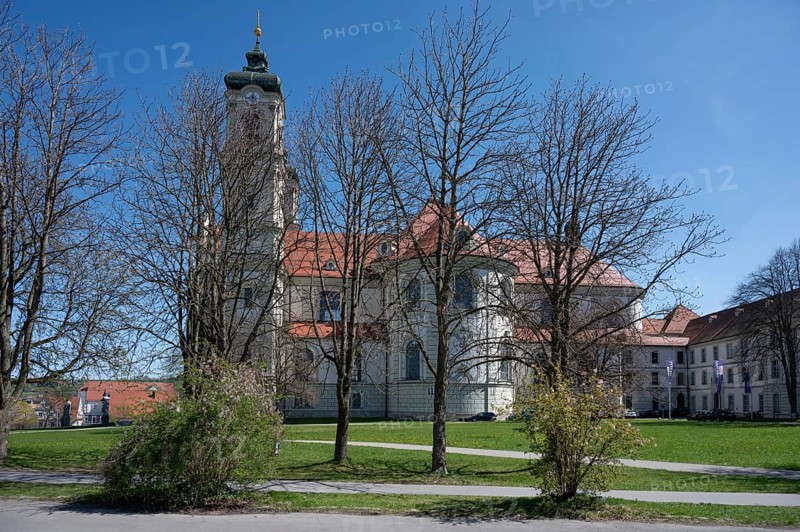 Basilica of St Alexander and Theodor, Ottobeuren Monastery, Ottobeuren, Unterallgäu, Bavaria, Germany