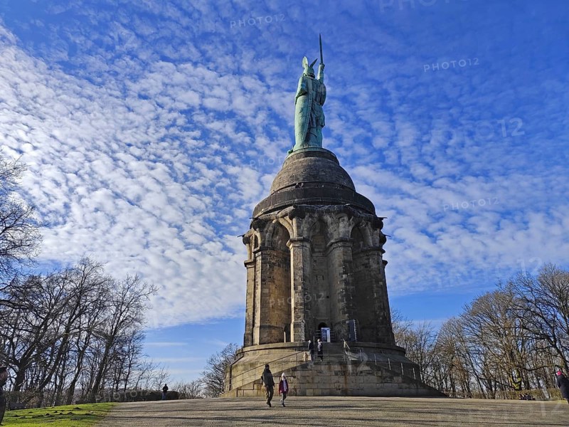 Hermannsdenkmal, Hiddesen, Detmold, Teutoburg Forest, North Rhine-Westphalia, Germany