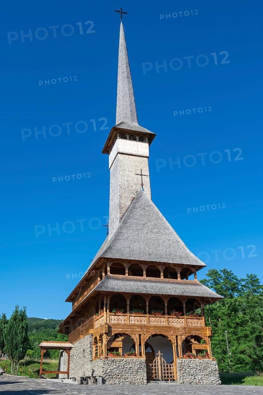 Church of Sesu Manastirii in Rozavlea Romania.