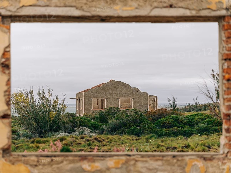Abandoned administrative buildings, abandoned Swift factory, The Swift refrigerator in Puerto San Julián, Puerto San Julián, Santa Cruz Province, Argentina