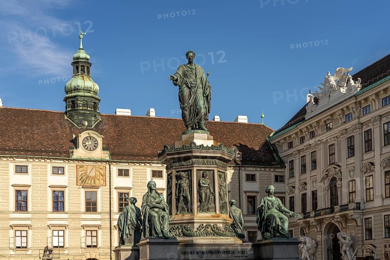 The Emperor Franz Monument on Inner Burgplatz / In the castle of the Hofburg Imperial Palace in Vienna, Austria