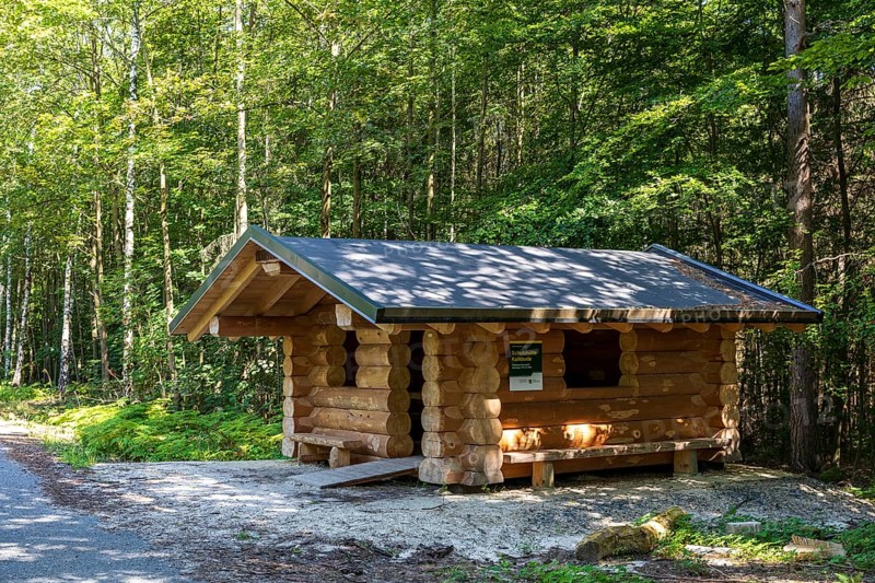 Kalkbude refuge, below the Zschirnstein, Reinhardtsdorf-Schöna, Saxon Switzerland, Saxony, Germany