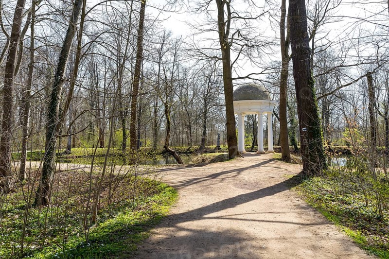 Diana Temple in Lützschena Castle Park, Leipzig, Saxony, Germany