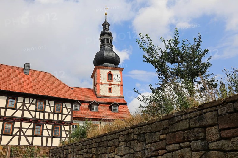 Cathedral of the Rhön, Protestant church, Helmershausen, municipality of Rhönblick, district of Schmalkalden-Meiningen, Thuringia, Germany