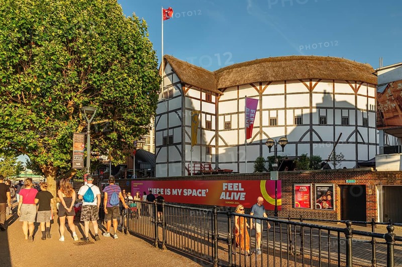 Shakespeare's Globe on the Thames, London, England, Great Britain, London, South of England, Great Britain