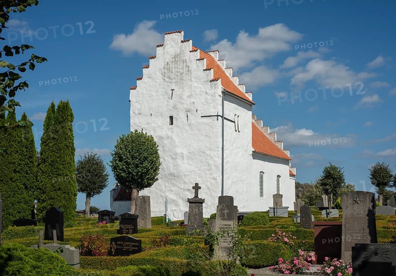 A typical church in Denmark and South Sweden, The Church of Hannas, Simrishamn municipality, Skåne County, Sweden, Scandinavia