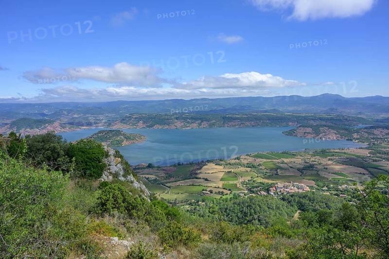 View from Mont Liausson to Lac Salagou, Mourèze, Département Hérault, France