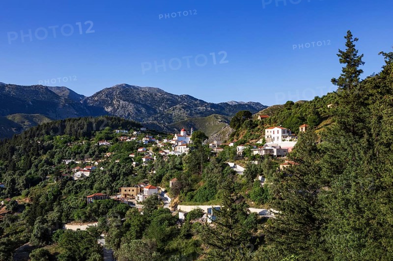 Mountain village Lakkoi, Crete, Greece