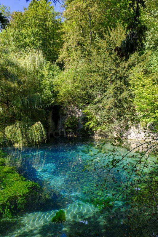 Blauer Quelltopf, Urspring spring, Urspring near Schelklingen, Swabian Alb, Baden-Württemberg, Germany