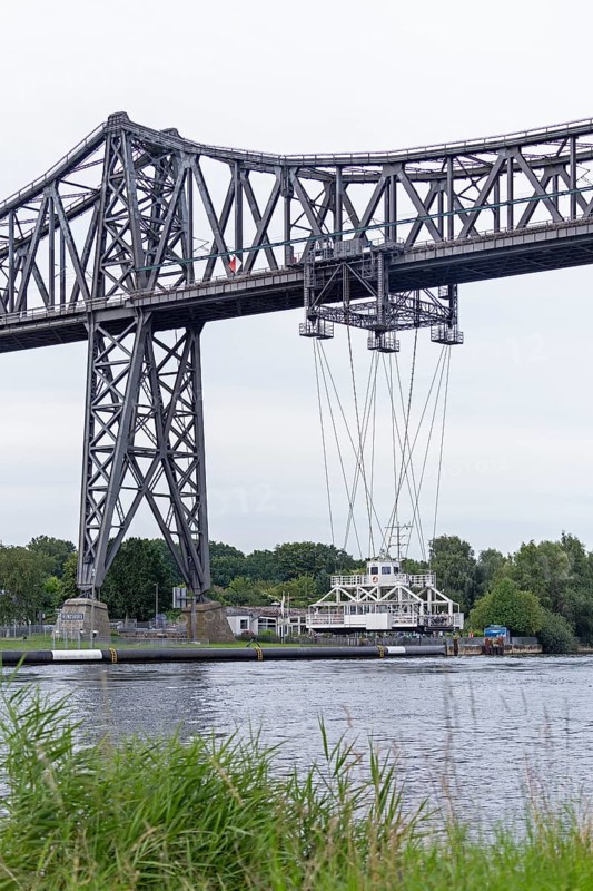 High bridge, transporter bridge, Kiel Canal, Rendsburg, Schleswig-Holstein, Germany