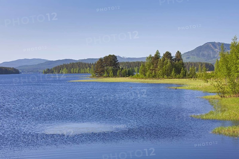 Lake Siljan in summer, Dalarna, Sweden