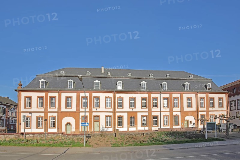 Baroque town hall built in 1775, Blieskastel, Bliesgau, Saarland, Germany