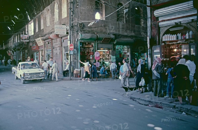 Bazaar, The Straight Street, Damascus, Syria, May 1987, vintage, retro, old, historical