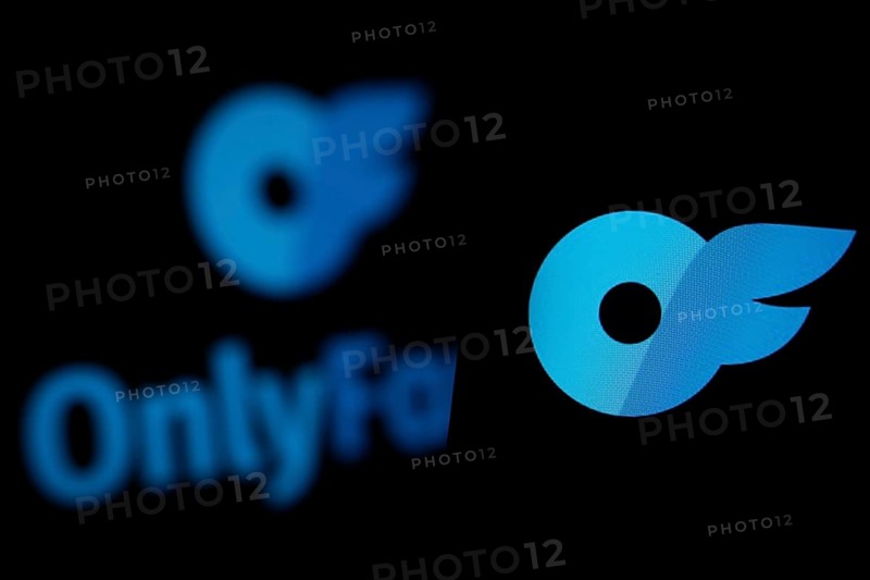 OnlyFans logo is seen on a smartphone