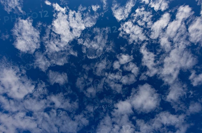 Altocumulus, fleecy cloud, cloudy sky, Waldviertel, Lower Austria, Austria