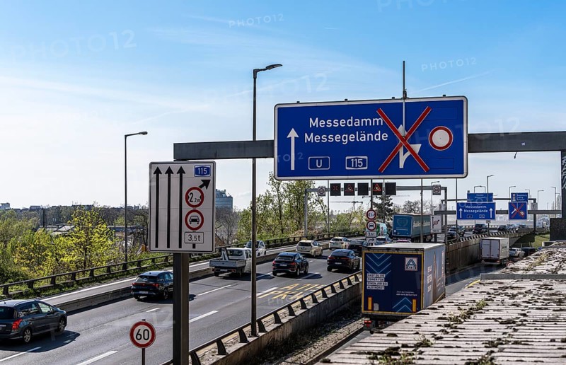 Demolition work, motorway construction site Berlin, A 100 at ICC, Berlin, Germany