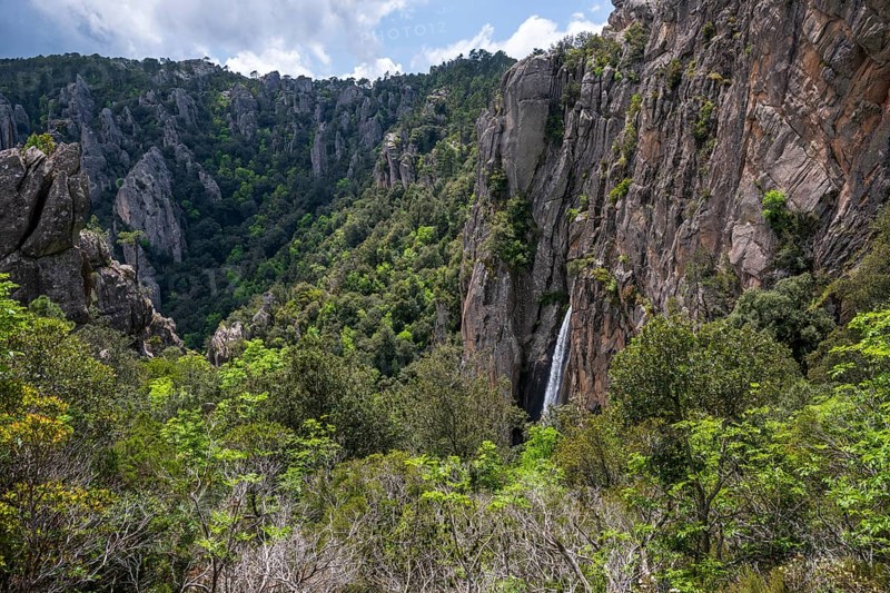 Cascade de Piscia di Gallo waterfall, Piscia di Ghjaddu, Alta Rocca, Corsica, France