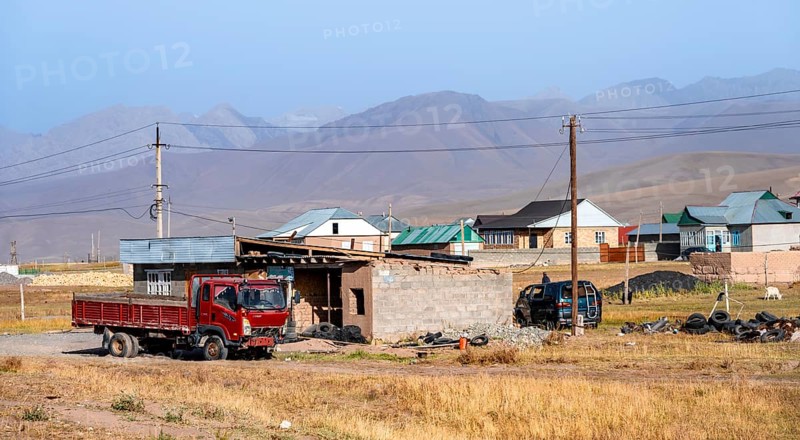 Sary Mogul village, high mountains, Alay district, Kyrgyzstan