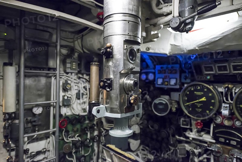 Periscope Inside a Submarine in Italy