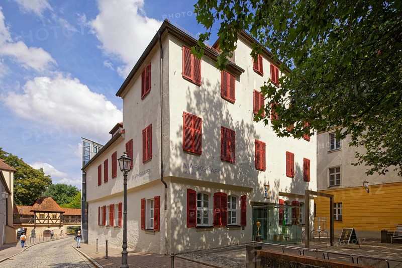 Margrave Museum, back left old city wall, Kaspar-Hauser-Platz 1, Ansbach, Middle Franconia, Franconia, Bavaria, Germany
