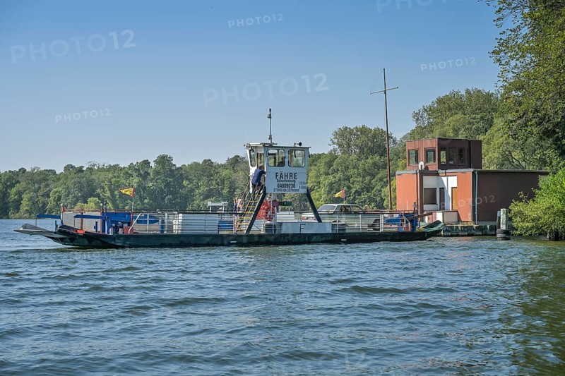 Ferry Tegelort to Scharfenberg Island, Tegeler See, Tegel, Reinickendorf, Berlin, Germany