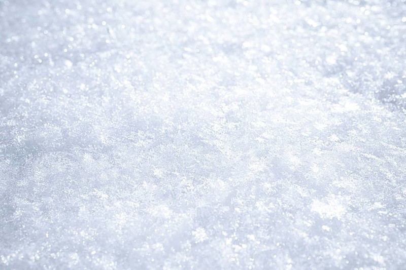 Frozen snow, white surface background in Lubin, Poland