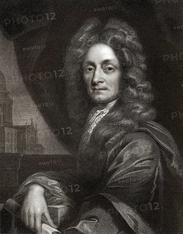 Sir Christopher Michael Wren, 1632 - 1723, an English architect