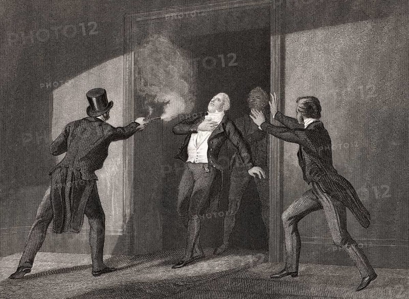 Murder of Spencer Perceval, prime minister of the United Kingdom, 11 May 1812