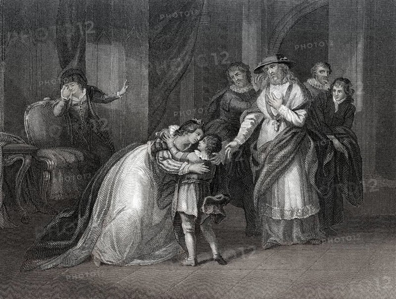 Elizabeth Woodville, Königingemahlin von England, trennt sich von ihrem Sohn, dem Herzog von York, 1483