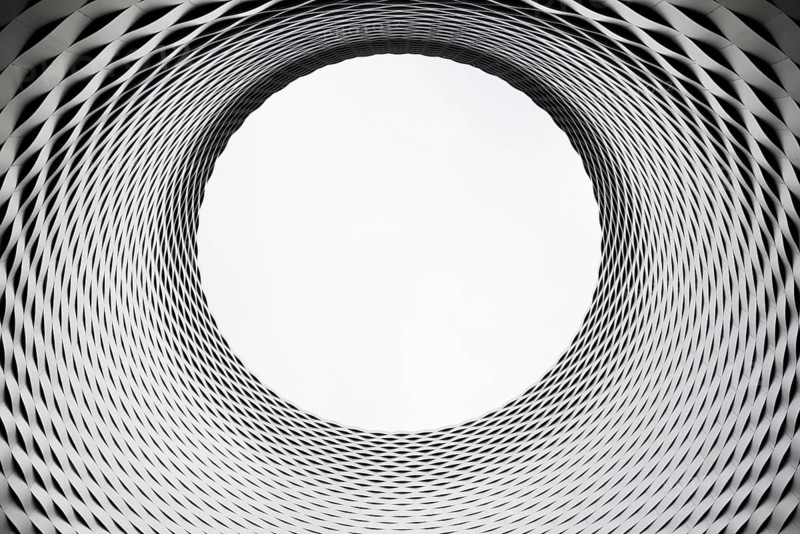 Hall ceiling, modern architecture, new Messe Basel building, architects Herzog and de Meuron, Basel, Canton of Basel-Stadt, Switzerland