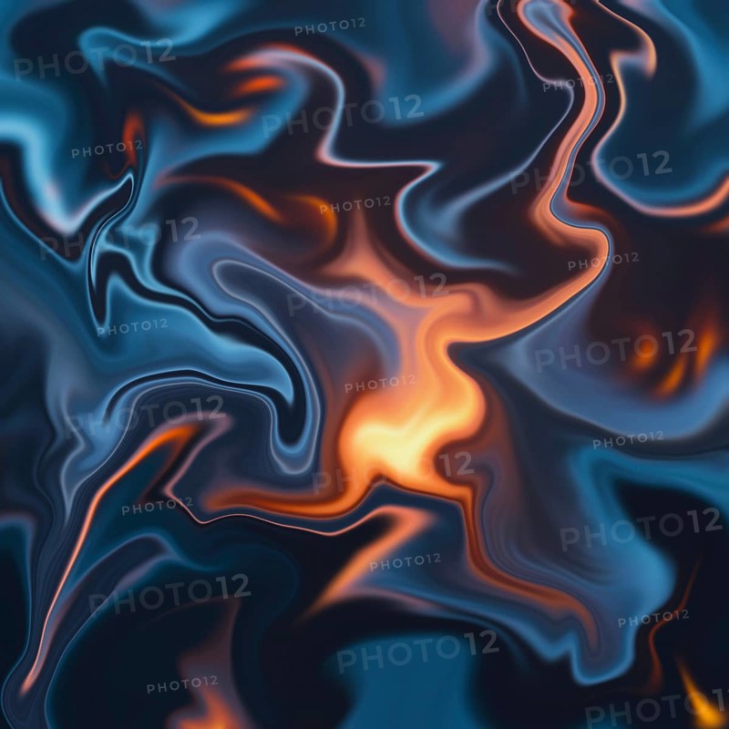Abstract background featuring swirling waves of dark hues illuminated by vibrant neon highlights, creating a dynamic, fluid movement and a striking visual contrast