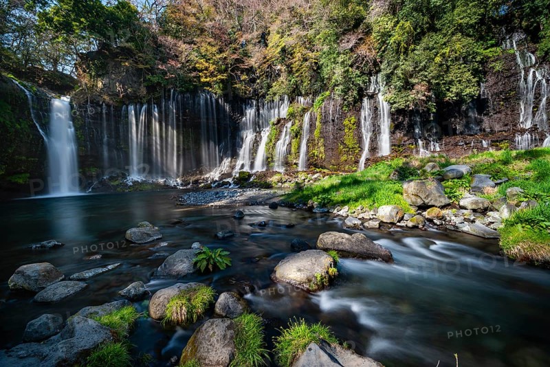 Shiraito Waterfall, long exposure, Fuji-Hakone-Izu National Park, Yamanashi Prefecture, Japan