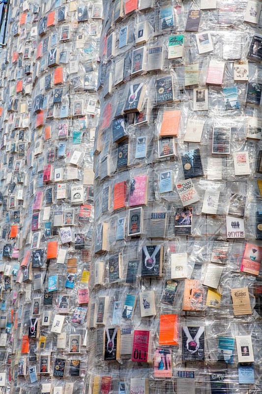 'The Parthenon of Books' by the Argentinian conceptual artist Marta Minujin, banned books, documenta 14 exhibition, 2017, Kassel, Germany