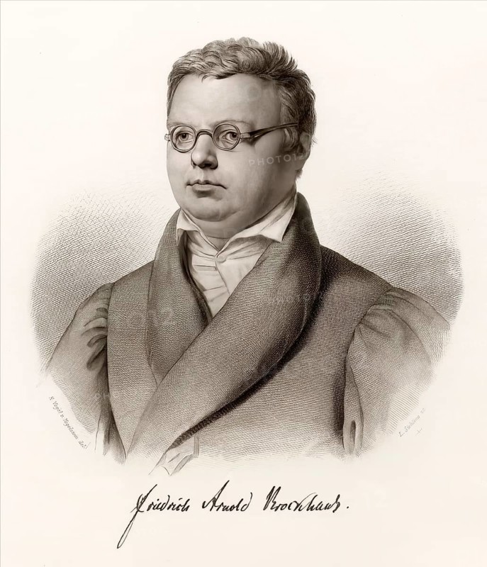 Friedrich Arnold Brockhaus, 1772 – 1823, German encyclopedia publisher and editor, digitally altered