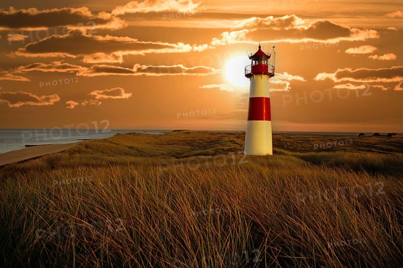Germany, Schleswig-Holstein, The Lighthouse of List, Ostellenbogen, Sylt Island, Sylt Island, Schleswig-Holstein, Federal Republic of Germany