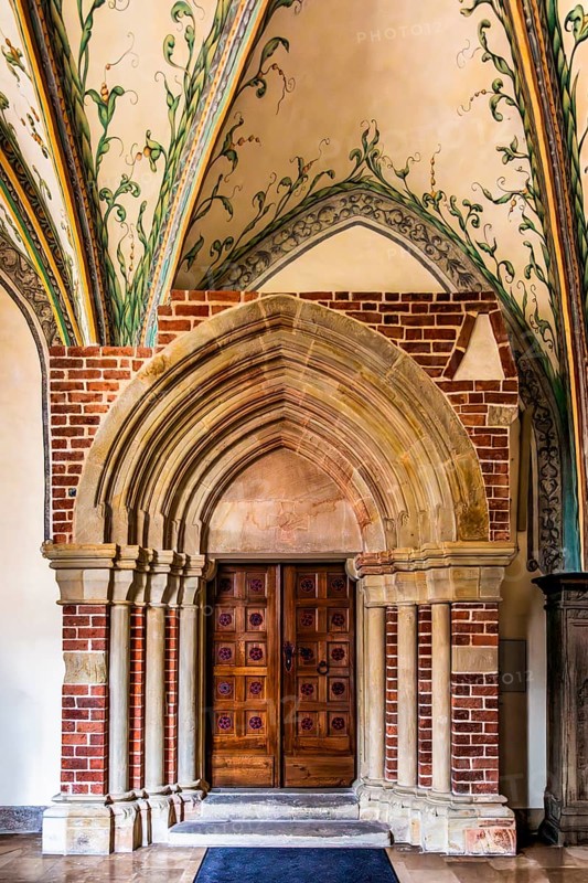 Cloister, Cistercian Abbey of Mogila, 13th century, Nova Huta, Krakow, Poland