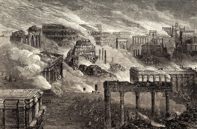 The Great Fire of Rome, 64 AD