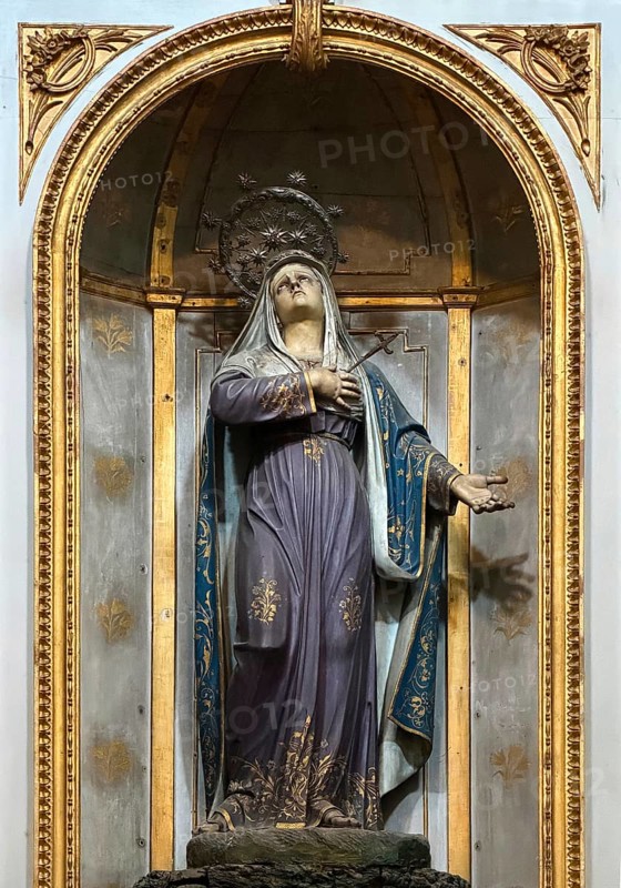 Altar of Our Lady of Sorrows and the Dead Lord in the Igreja de S. Jose das Taipas, Church of Saint Joseph of Taipas Porto, Portugal