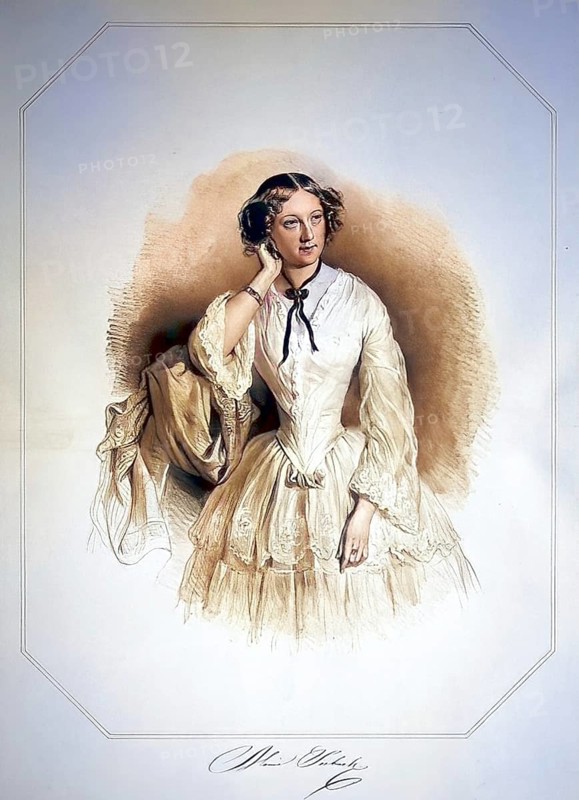 Marie Seebach (b. 24 February / 8 March 1829greg. in Riga: d. 3 August 1897 in St. Moritz) was a German actress and opera singer, Historic, digitally restored reproduction from a 19th century original, Record date not stated