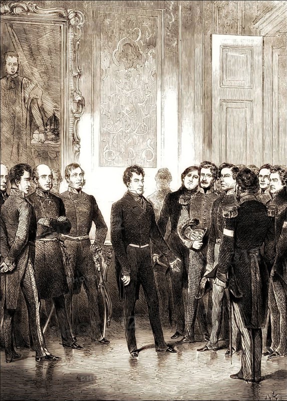 Abdication of Prince Klemens Wenzel von Metternich, 1773-1859, statesman in Imperial Austria