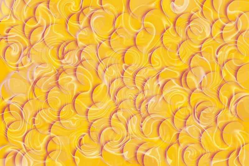 Vibrant yellow abstract background featuring a seamless swirling and wave-like pattern in soft gradient hues that create a dynamic and fluid visual flow