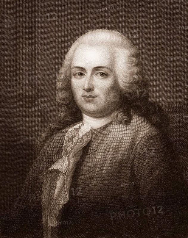 Portrait of Anne-Robert-Jacques Turgot, Baron de Laune, 1727 - 1781, a French economist and statesman, Portrait von Anne Robert Jacques Turgot, baron de l'Aulne Anne Robert Jacques Turgot, baron de l'Aulne, 1727 - 1781, ein französischer Staatsmann und Ökonom der Aufklärung