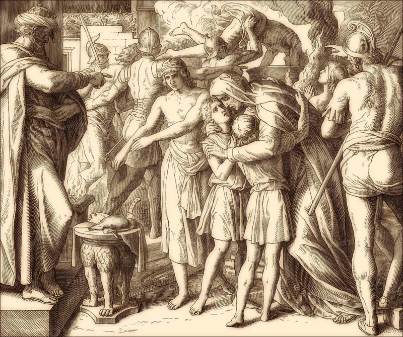 Martyrs, Books of Maccabees, Old Testament, by Julius Schnorr von Carolsfeld