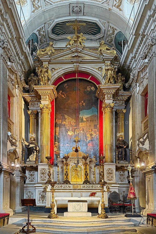 Altar, Order of Terceira de Sao Francisco, House of the Third Order of the Franciscans, Baroque building by architect Niccoló Nasoni, Porto, Portugal