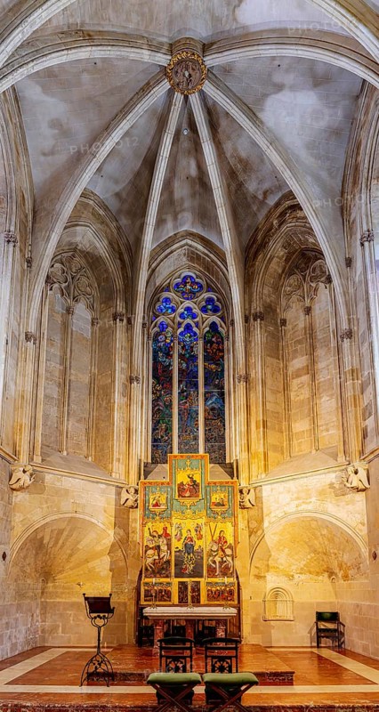 Interior design, Royal Palace Alumdaina, Palma de Majorca, Spain