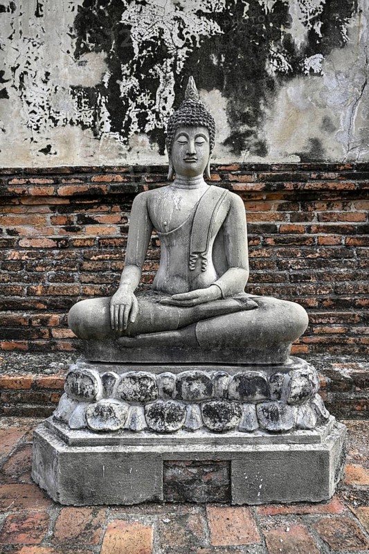 Buddha statue in Wat Yai Chai Mongkhon, Buddhist temple, Ayutthaya, Ayutthaya province, Thailand