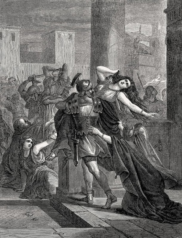 The Rape of the Sabine Women, Roman mythology