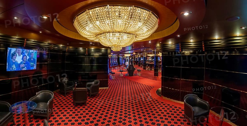 Casino gambling blackjack and slot machines waiting for gamblers and tourist to spend money