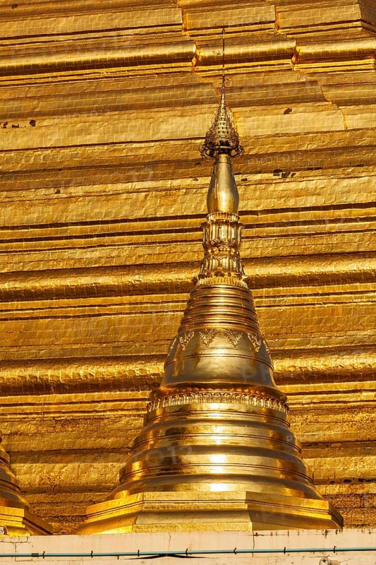 Myanmer famous sacred place and tourist attraction landmark, Shwedagon Paya pagoda. Yangon, Myanmar